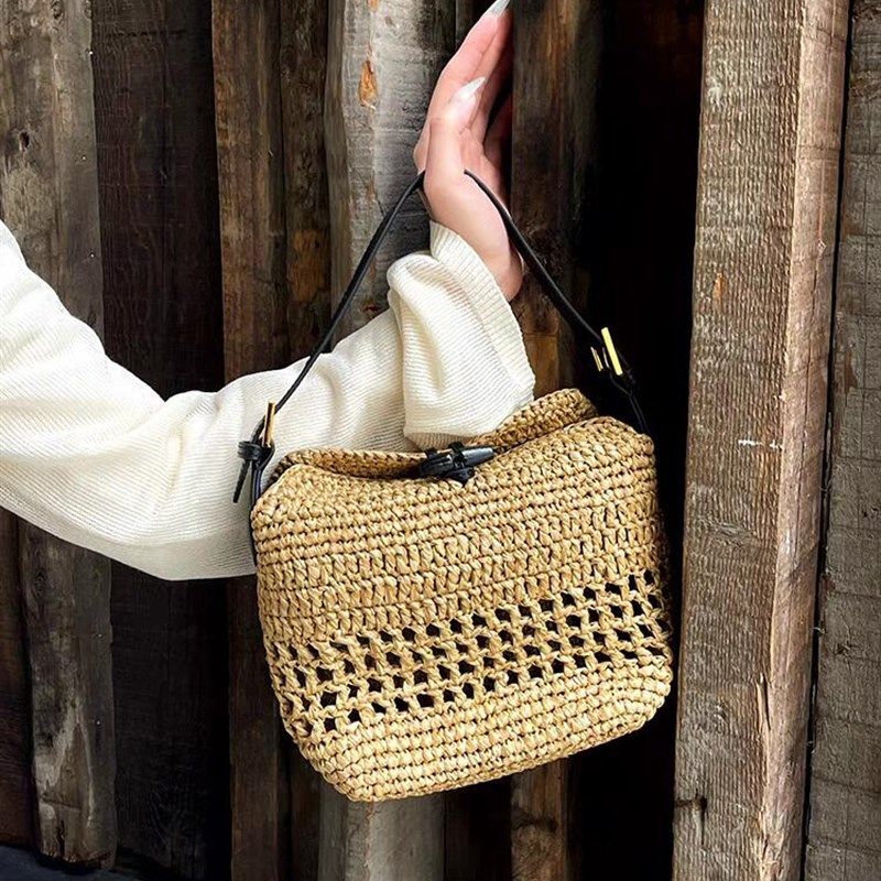 包包女2025新款夏季编织水桶包菜篮子单肩手提小拎包草编斜挎小包,箱包皮具/热销女包/男包,通用款女包,淘宝优惠券,粉丝福利购,淘宝优惠卷