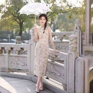 苏州新中式晨袍新娘高级感小众敬酒服改良年轻款订婚旗袍连衣裙女