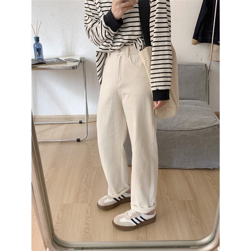 大码女装胖妹妹mm高腰弹力牛仔直筒秋季宽松显瘦百搭哈伦裤200斤,女装/女士精品,大码裤装,淘宝优惠券,粉丝福利购,淘宝优惠卷