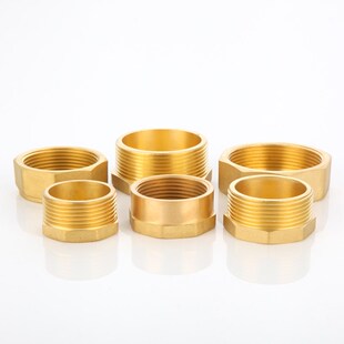 铜外丝堵头1.2寸1.5寸2寸堵帽DN32内丝闷头丝堵DN40水管DN50管帽