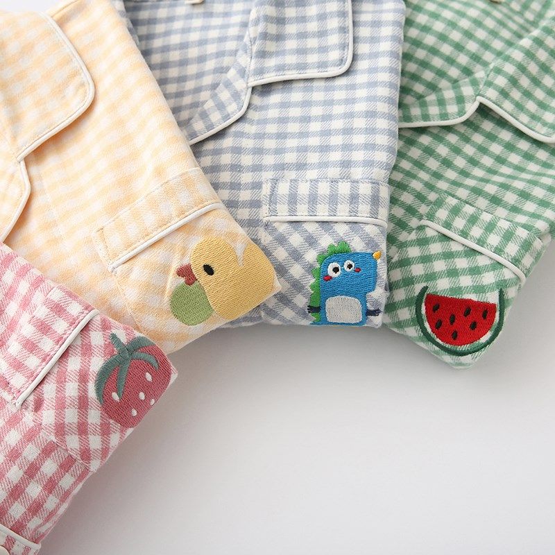 秋冬儿童睡衣男女童纯棉绒布磨毛可爱卡通春秋长袖亲子家居服套装