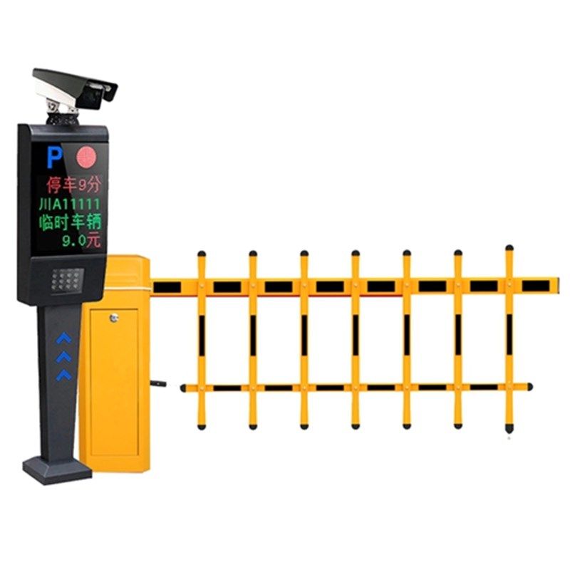 小区车牌识别道闸一体机门禁起落杆栅栏道闸机停车场自动收费系统