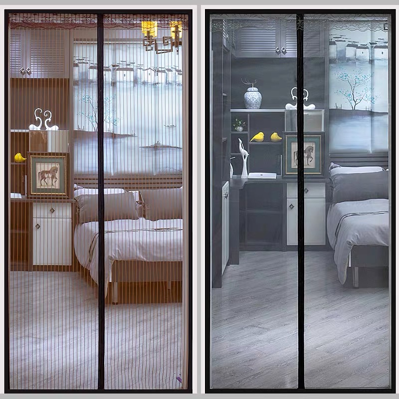 防蚊门帘夏季家用高档纱网磁性夏天门窗粘扣自防蚊虫网纱磁铁自吸