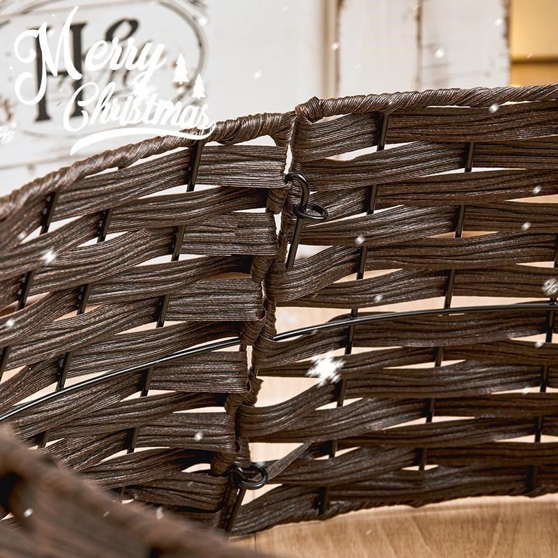 圣诞树底座支架树脚竹编树篮子树裙圆框围栏北欧复古底座装饰栅栏,节庆用品/礼品,圣诞装饰品,淘宝优惠券,粉丝福利购,淘宝优惠卷