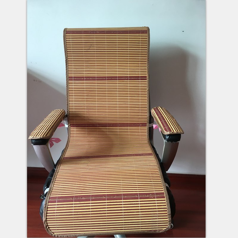 夏天凉席坐垫靠垫一体夏季办公室电脑椅子透气竹座垫老板垫屁股垫