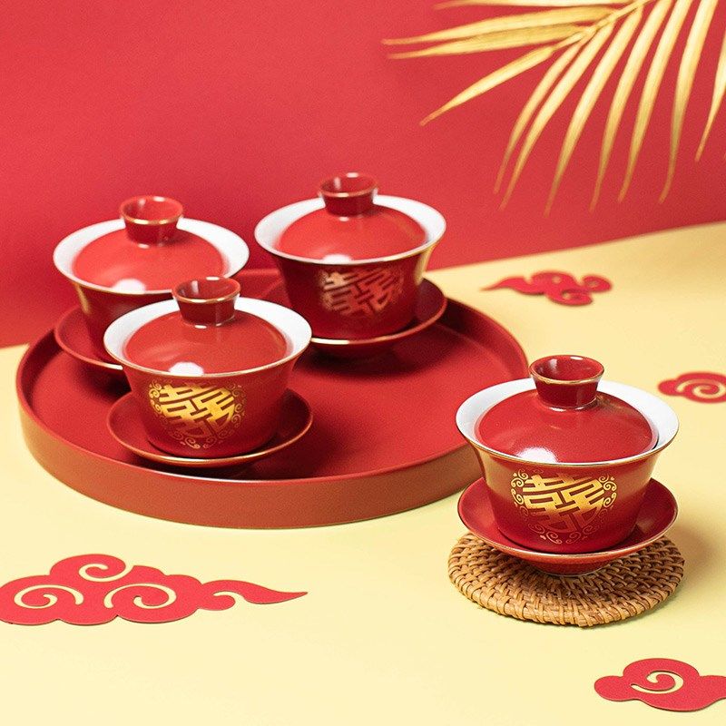 结婚敬茶杯改口茶喜碗套装男女方备婚用品结婚送闺蜜礼品陪嫁套装,节庆用品/礼品,喜碗/敬茶杯,淘宝优惠券,粉丝福利购,淘宝优惠卷