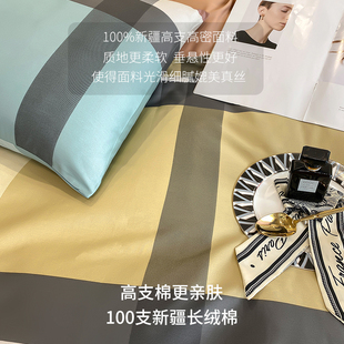 100支长绒棉全棉被套单人152x210纯棉被套180x220x240加大230x229