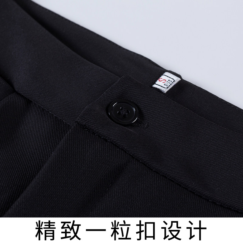 女士西装裤黑色正装裤工装显瘦OL职业装宽松直筒裤春秋长裤子女裤