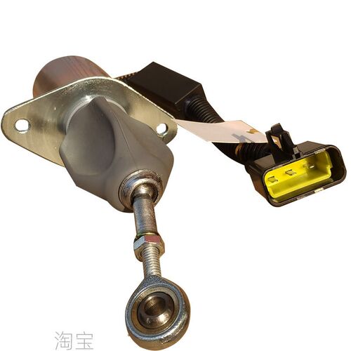 东风天龙天锦康明斯发动机熄火开关电子熄火器断油电磁阀3977620
