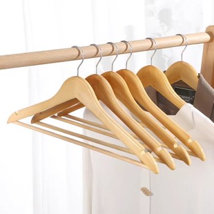 店酒店高级衣挂加粗多功能 实木衣架家用木质衣撑防滑服装