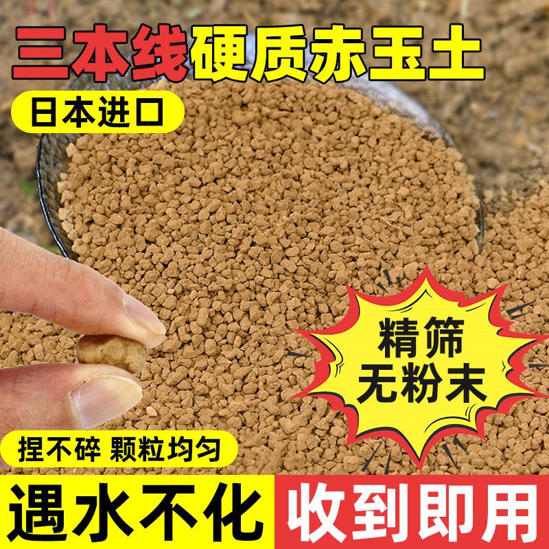 日本进口三本线硬质赤玉土营养土