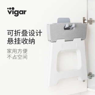 板凳成人儿童加厚塑料可收纳家用马扎 西班牙Vigar折叠凳家用换鞋