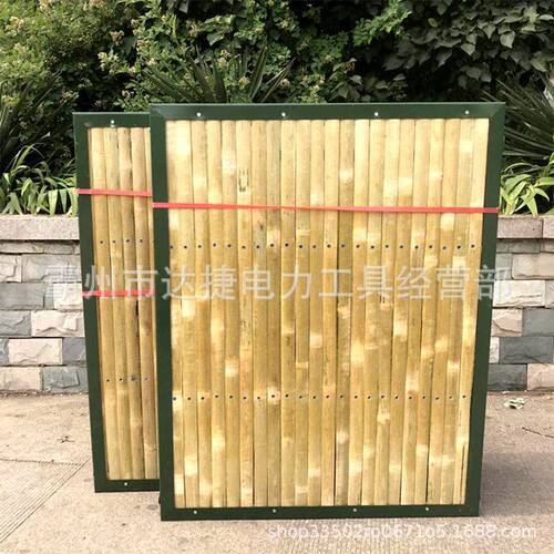 可携式民政救援折叠床单人竹条床防疫救灾主板床竹制两折折叠床