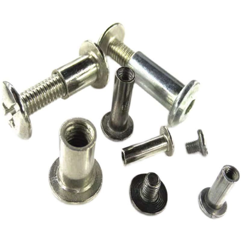 黑色对锁账本螺钉相册装钉螺丝对接子母钉M4-5X6X8X10X12X15X20,金属材料及制品,金属结构件,淘宝优惠券,粉丝福利购,淘宝优惠卷