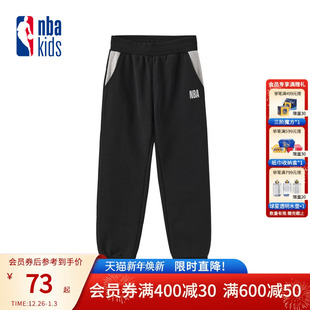 儿童加绒束脚裤 nbakids童装 卫裤 男女童休闲裤 K234TP803P 冬季