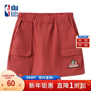 nbakids童装夏季女童半身裙短裙工装裙半身裙裤防走光K242SK320P