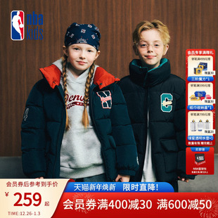 男女童休闲立领棉服加厚外套K254JP070P 新款 nbakids童装 2025冬季