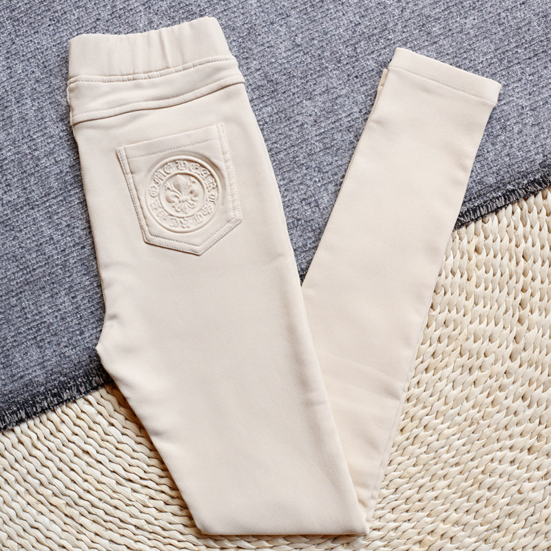 新款冬季弹力魔术外穿打底裤女白色加绒2021春秋高腰紧身小黑裤子