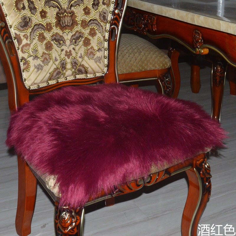 长毛绒仿羊毛椅垫冬季加厚梳妆椅垫圆地垫简约吧台凳毛坐垫餐椅垫,居家布艺,椅垫,淘宝优惠券,粉丝福利购,淘宝优惠卷