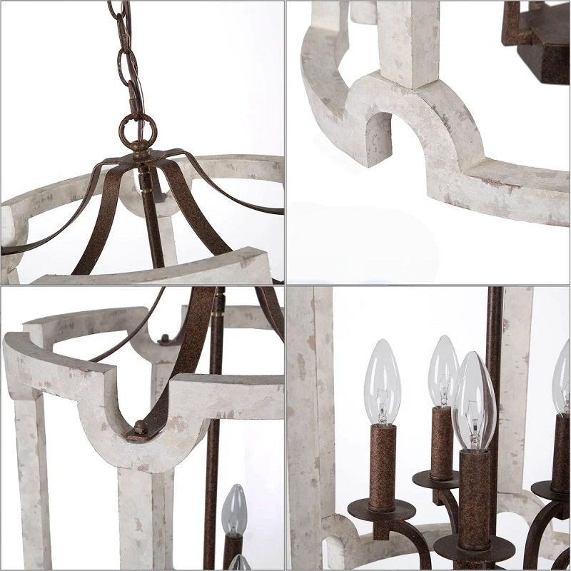 美式乡村复古木艺做旧鸟笼别墅客厅玄关走廊灯具餐厅卧室装饰吊灯,家装灯饰光源,客厅吊灯,淘宝优惠券,粉丝福利购,淘宝优惠卷