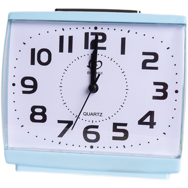 闹钟学生用老人专用大字静音夜灯床头卧室桌面小时钟简约夜光钟表