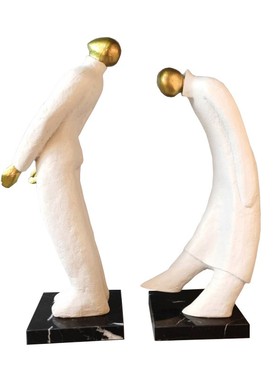 抽象人物卡通雕塑摆件酒店简约软装饰品北欧别墅样板房间家居摆设