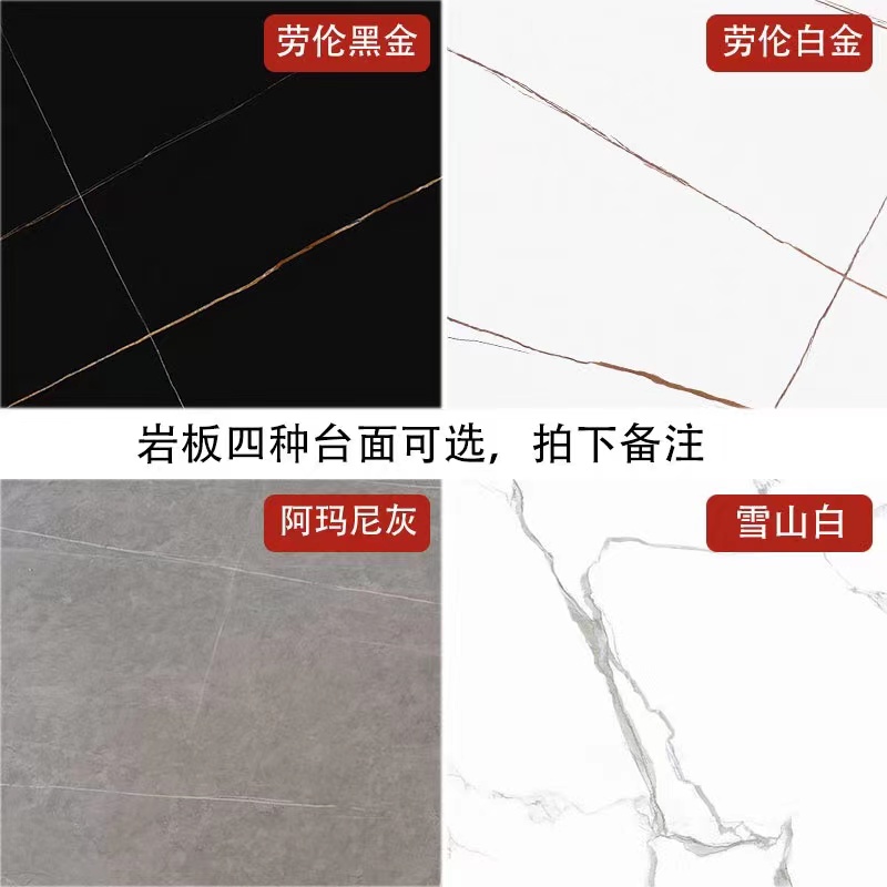 厨房岛台实木岩板吧台餐边柜餐桌一体客厅中岛台储物柜茶水柜定制