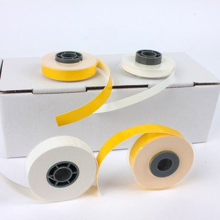 硕方MAX凯标线号机贴纸芯9 12MM不干胶标签打印纸黄白红蓝绿银色