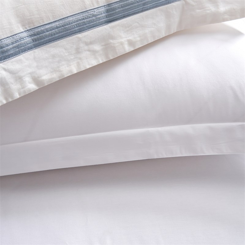40支纯棉全棉纯白色床单酒店民宿床上四件套床笠定制布草被子全套