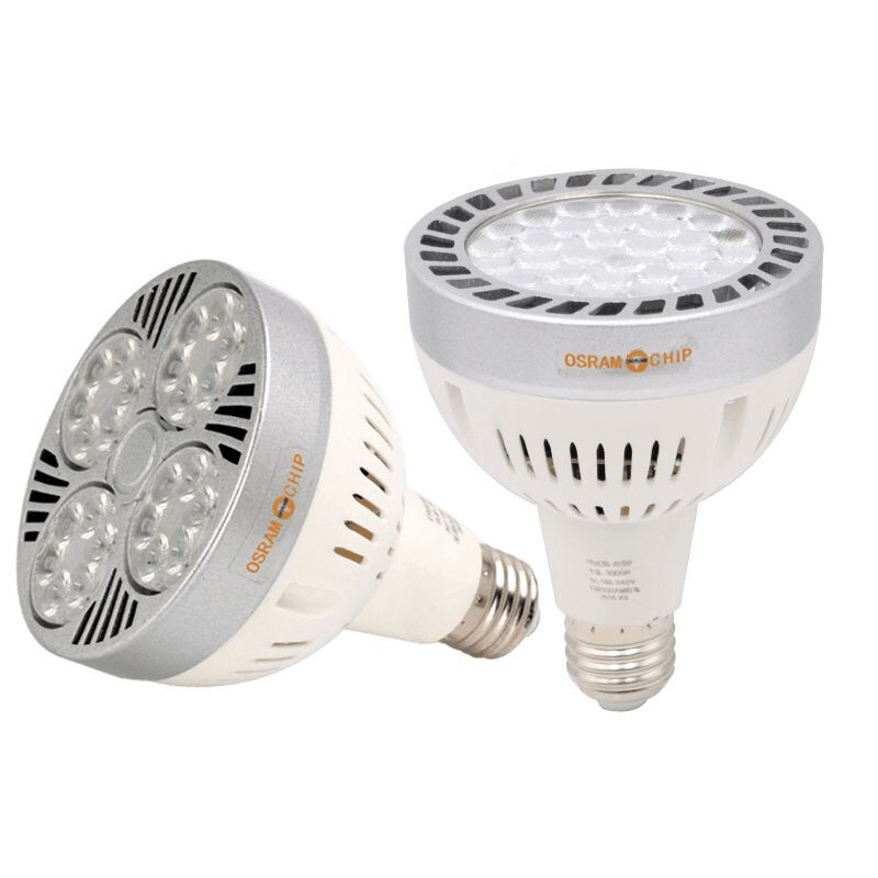 超亮LED服装店PAR30射灯灯泡25W35W40W45w光源E27螺口P30生鲜灯杯