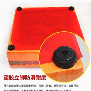 磕头拜垫拜佛垫家用莲花寺院礼佛拜凳拜椅八卦跪拜垫蒲团实木方形
