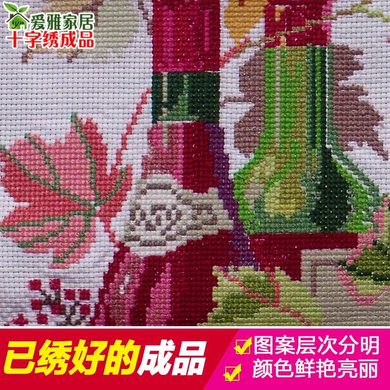 年年有余十字绣成品机绣已绣好的出售小幅小件客厅餐厅2021新款绣