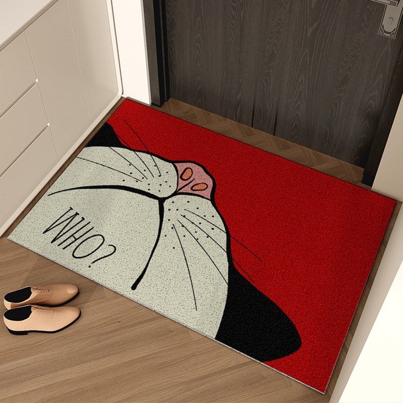 入户门地垫丝圈创意猫咪门垫门外进门大门口脚垫耐脏防滑地毯家用,居家布艺,入户地垫,淘宝优惠券,粉丝福利购,淘宝优惠卷