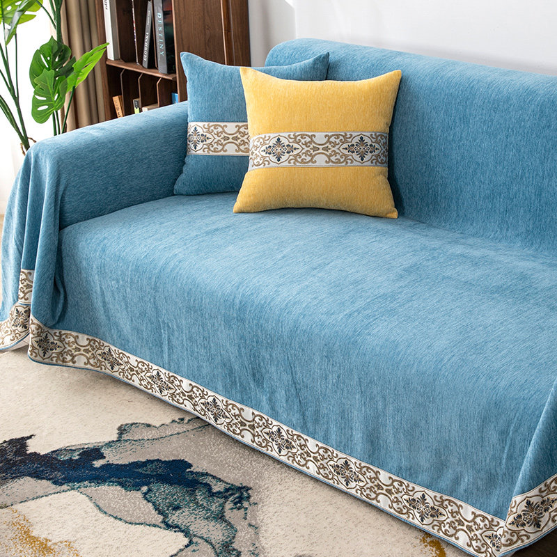 中式沙发套罩全包万能套沙发套四季通用型防猫抓沙发垫全包盖布巾