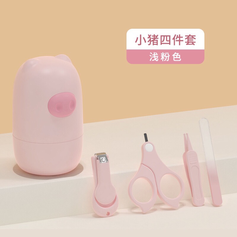盾牌爸爸婴儿指甲剪套组新生儿专用儿童指甲刀防夹肉指甲钳宝宝用