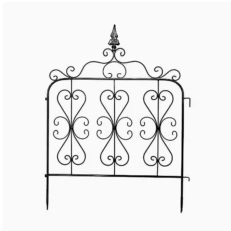 复古铁艺围栏室外阳台植物支撑花架户外别墅花园多功能装饰铁栅栏
