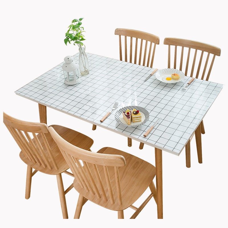 北欧风格子PVC桌垫环保餐桌布防水软玻璃台布防烫免洗茶几垫方桌,居家布艺,桌布,淘宝优惠券,粉丝福利购,淘宝优惠卷
