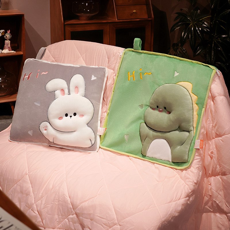 车载抱枕被子两用二合一午休汽车小枕头办公室午睡毯子靠枕空调被