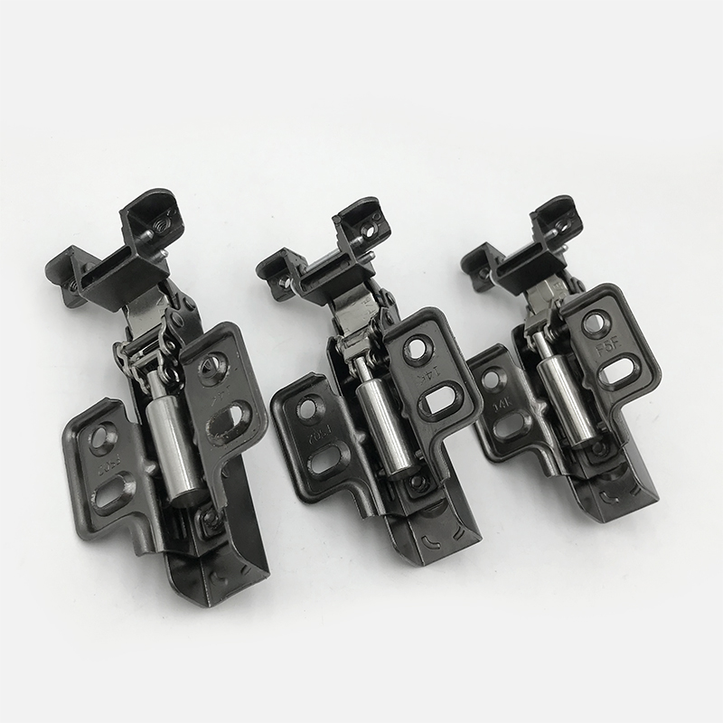 铝框玻璃门铰链二段力缓冲液压阻尼门铰极窄铝合金展示柜书柜合页