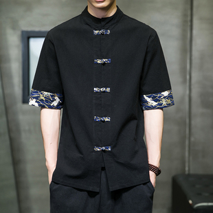 男技师按摩足浴师桑拿工技师服足疗工作服夏男士短袖养生工衣制服