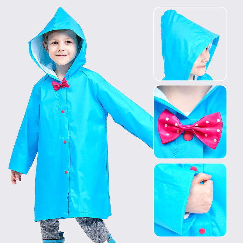 儿童雨衣小学生宝宝雨衣小孩蝴蝶结雨衣韩国时尚男童女童雨披包邮