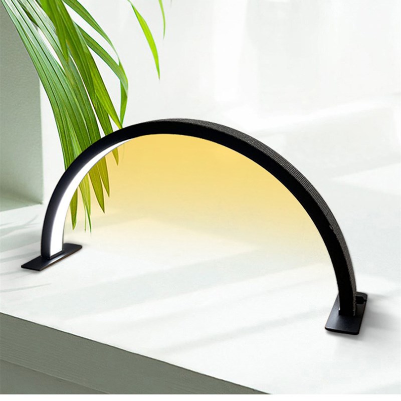 半月美甲灯护眼LED冷光灯美容院工作灯具照明桌面美甲台台灯