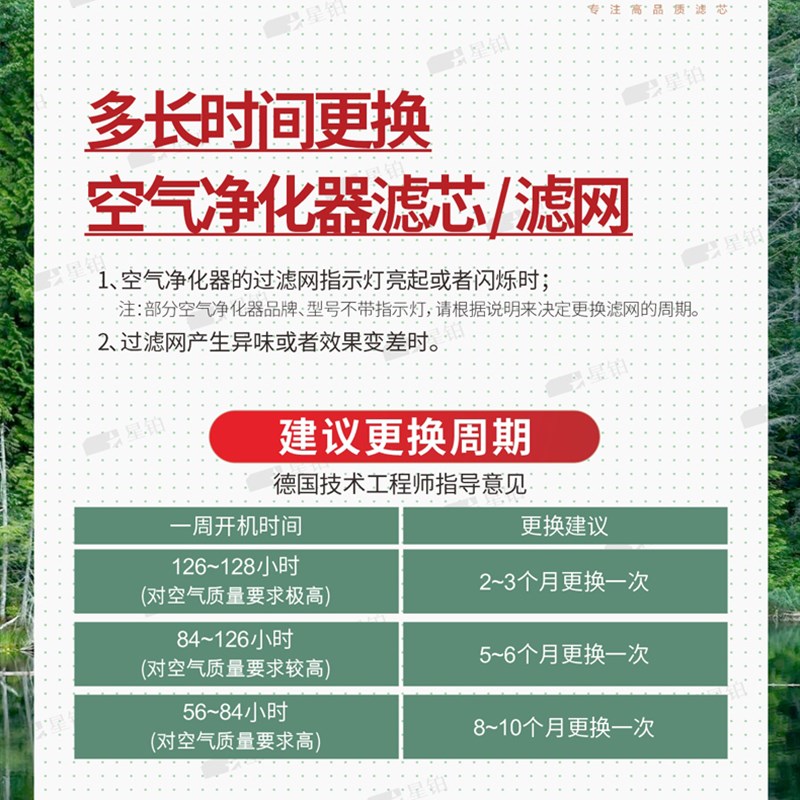 适配启振环保QZ-060空气净化器过滤网加湿 除甲醛PM2.5活性炭滤芯
