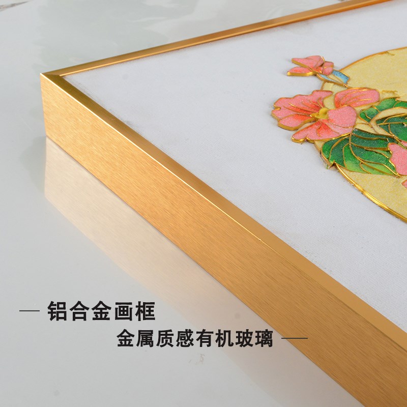 铝合金画框定制装裱a4K8开A3斜边玻璃海报金属外框拼图油画空框架