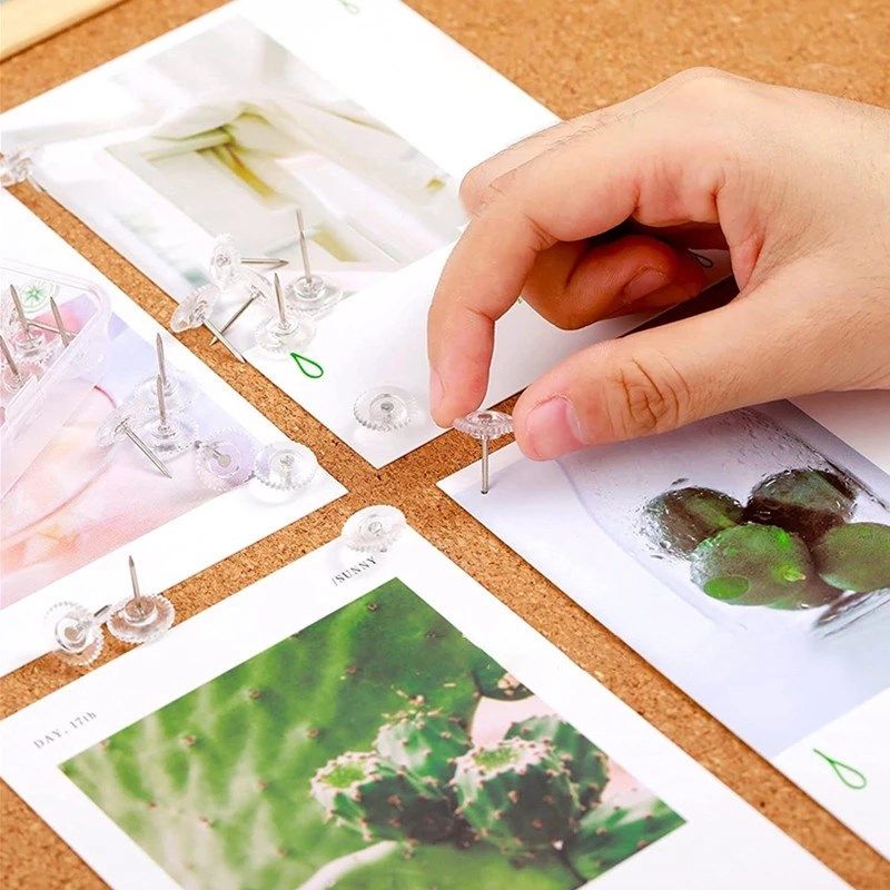 100枚装 创意透明齿轮塑料图钉按钉工字钉软木板留言地图钉,文具电教/文化用品/商务用品,图钉/工字钉,淘宝优惠券,粉丝福利购,淘宝优惠卷