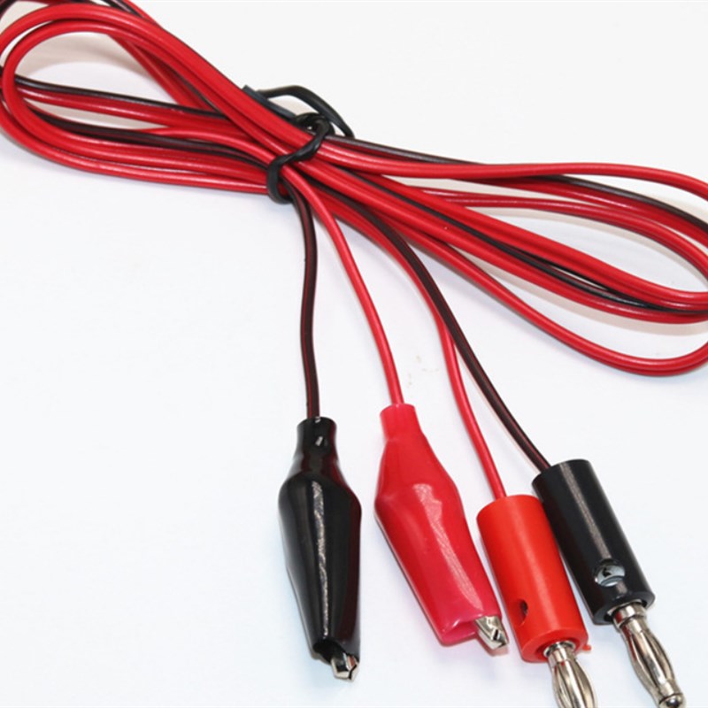 高精度高档万用表笔金铜针特尖特细表笔夹子Q9对通线贴片夹输出线