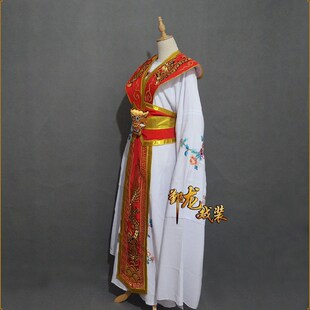 新款戏曲古装京剧越剧闽剧吕布与貂蝉小宴服装武生武将服装