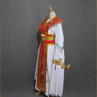 新款戏曲古装京剧越剧闽剧吕布与貂蝉小宴服装武生武将服装