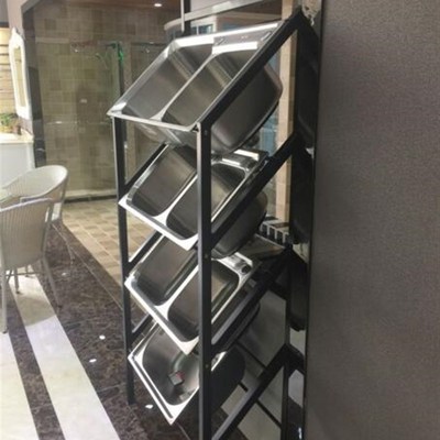 菜盆展示架不锈钢双槽洗菜盆多功能单槽水槽展架 手工盆水槽展具