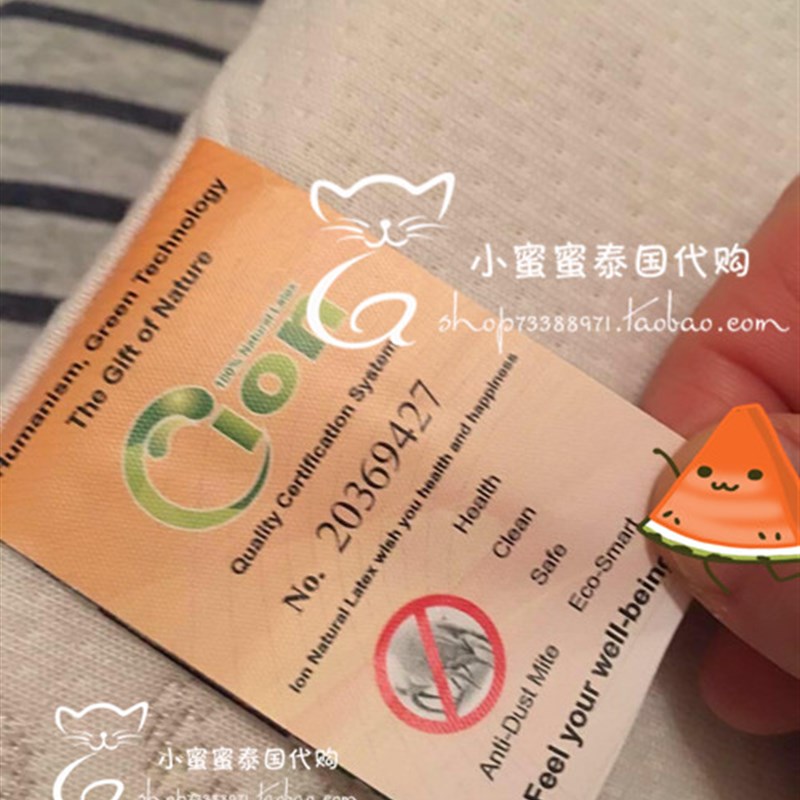 泰国普吉岛ECO LATEX CION 2二代乳胶枕头